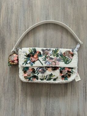 Made in India Beaded Floral Embellished Shoulder Bag